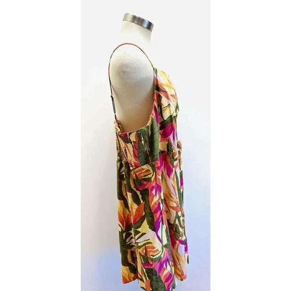 NWT REWIND Women Sleeveless Pullover V-Neck Smocked Back Keyhole Dress Size 2X - Picture 5 of 13